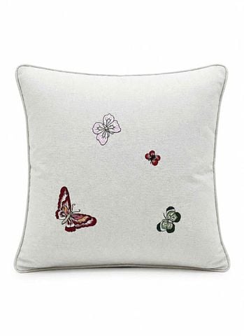  Áo gối sofa Vuông 45 Thêu Bướm đủ màu - CIP 