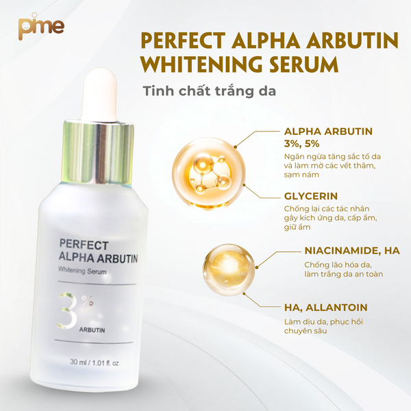  Tinh chất & Kem dưỡng trắng da Perfect Alpha Arbutin 