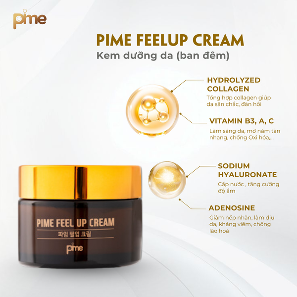  Kem dưỡng da (Ban đêm) - Pime Feelup Cream 