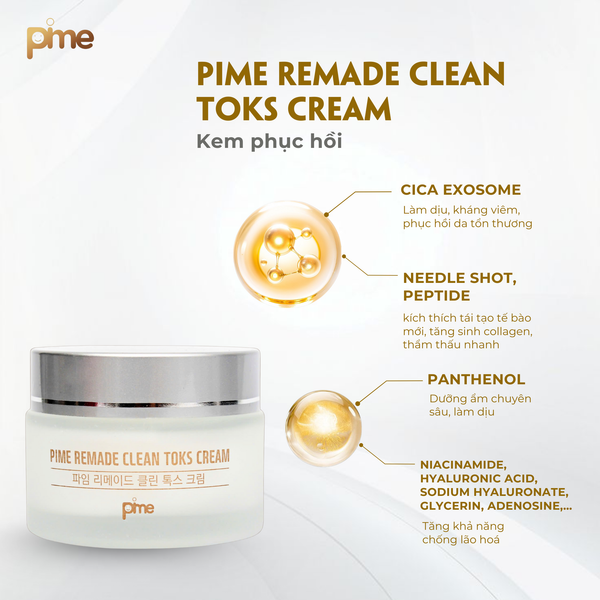  Kem phục hồi Pime Remade Clean Toks Cream 