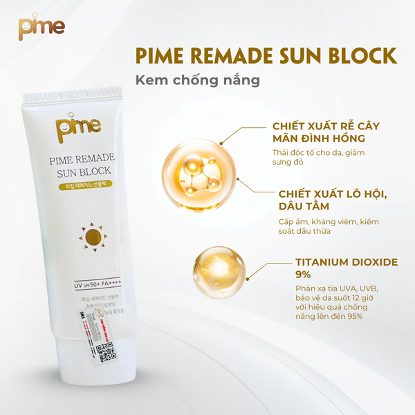  Kem chống nắng phục hồi - Pime Remade Sun Block 