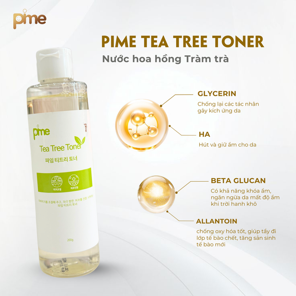  Nước hoa hồng Tràm trà Pime Tea Tree Toner 