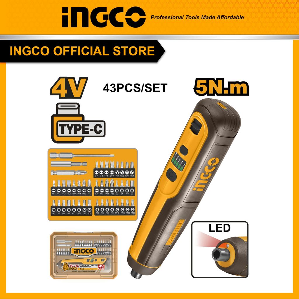 may-siet-vit-dung-pin-4v-ingco-csdli04062-luc-siet-5nm-cong-sac-type-c-cap-duoc-ban-rieng