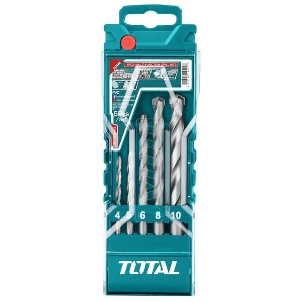 Bộ mũi khoan đa năng 5 chi tiết 4-10mm Total TACSD7156