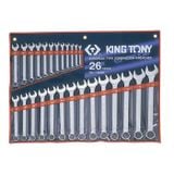 6-32mm Bộ Cờ Lê Vòng Miệng 26 Chi Tiết Kingtony 1226MR