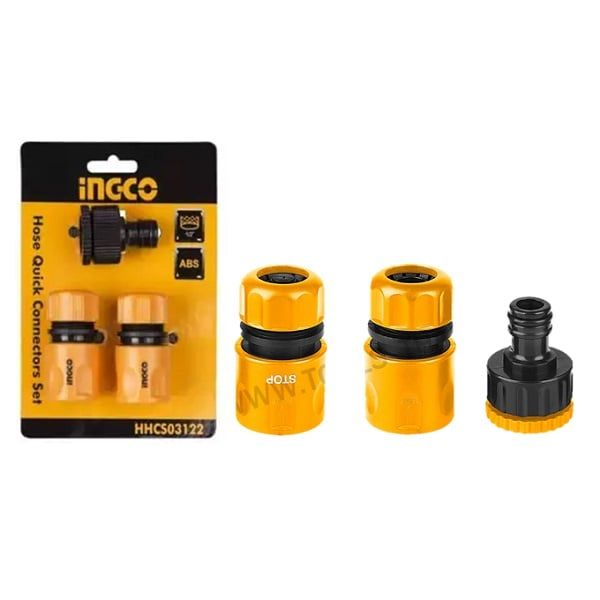 Bộ 3 đầu nối nhanh máy xịt rửa Ingco HHCS03122