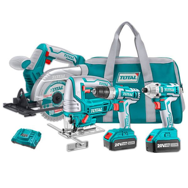 Bộ Combo 4 Máy Dùng Pin 20V Total TCKLI2010