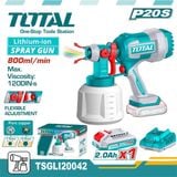 Bộ Máy Phun Sơn Dùng Pin Lithium 20V Total TSGLI20042
