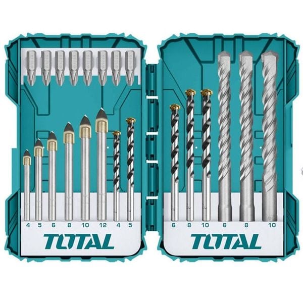 Bộ Mũi Khoan Và Mũi Bắt Vít Đa Năng 22 Chi Tiết Total TACSDL12201