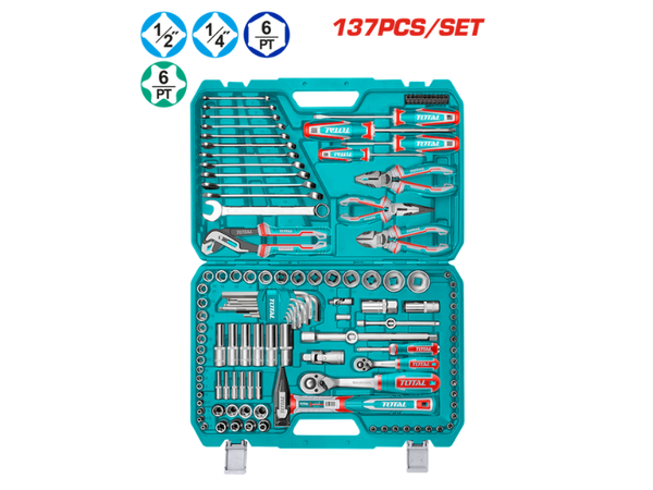 Bộ đồ nghề sửa chữa đa năng 137 chi tiết Total THKTHP21376 chính hãng
