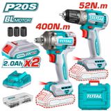 Combo Máy Khoan & Vặn Bu Lông Pin 20V Total TCKLI20271