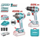 Combo Máy Khoan Búa & Vặn Bu Lông Dùng Pin 20V Total TCKLI20275