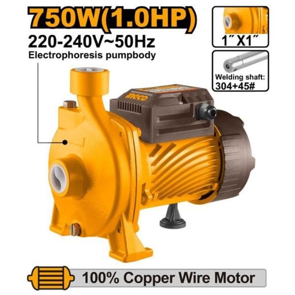 Máy bơm nước 750W 1HP Ingco CPM75068