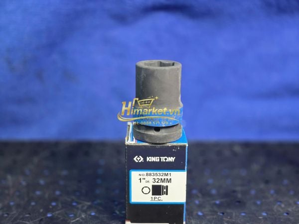 Đầu khẩu 1 inch Kingtony 883532M 32mm dùng cho súng bắn bu lông khí nén.