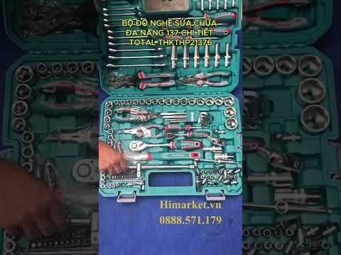 Bộ Đồ Nghề Sửa Chữa Đa Năng 137 Chi Tiết Total THKTHP21376