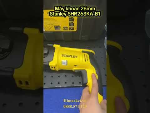 Máy Khoan 26mm Stanley SHR263KA-B1 – Máy Khoan Bê Tông 3 Chức Năng Mạnh Mẽ 800W