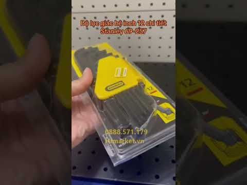 Bộ lục giác hệ inch 12 chi tiết Stanley 69-257