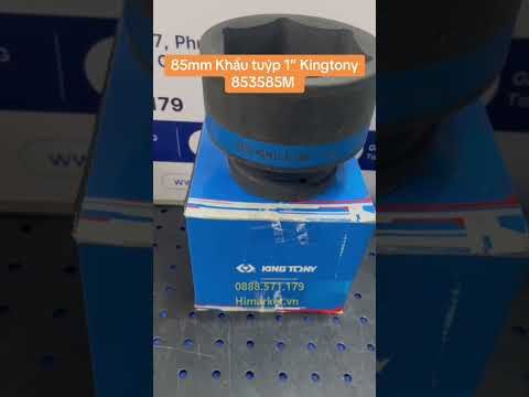 Khẩu tuýp 1" Kingtony 853585M - 85mm, 6 cạnh, Đen, Dài 95mm