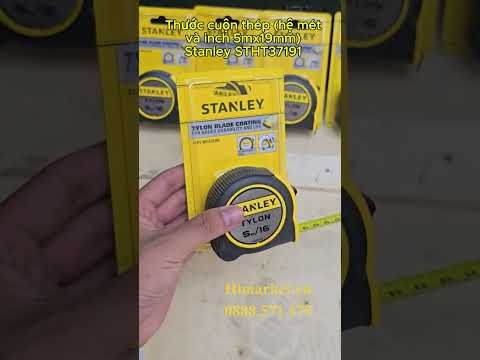 Thước cuộn thép (hệ mét và inch 5mx19mm) Stanley STHT37191