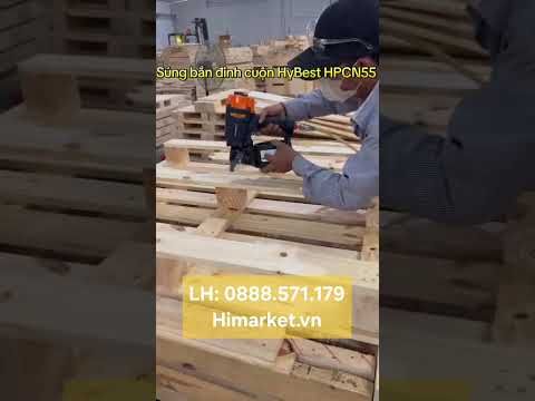 Súng bắn đinh cuộn HyBest HPCN55