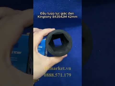 Đầu Tuýp Lục Giác Đen 1 Inch 42mm Kingtony 843542M – Dòng Chịu Lực Cao Cấp Chuyên Dụng Gara, Công Nghiệp