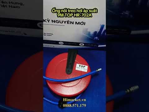 Ống Nối Treo Hơi Áp Suất 9m TOP HR-702A – Cuộn Dây Hơi Tự Rút Hộp Sắt Chuyên Dụng Cho Gara Và Nhà Xưởng
