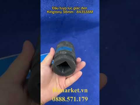 Đầu Tuýp Lục Giác Đen 1" Kingtony 843538M 38mm – Đầu Khẩu Chịu Lực Cho Gara Và Công Nghiệp