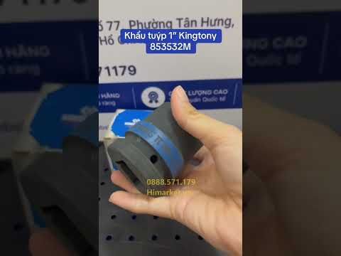 32mm Đầu tuýp lục giác đen 1" Kingtony 853532M