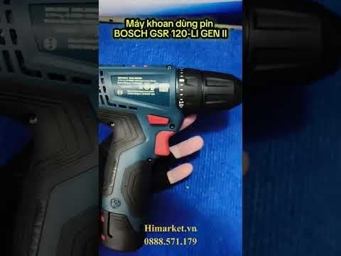 Máy Khoan Vặn Vít Dùng Pin Bosch GSR 120-LI GEN II – Khoan Bắt Vít 12V Nhỏ Gọn, Mạnh Mẽ Cho Thợ Chuyên Nghiệp