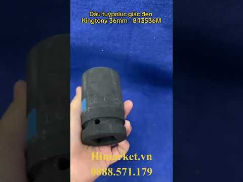 Đầu Tuýp Lục Giác Đen 1" Kingtony 843536M 36mm – Đầu Khẩu Chịu Lực Cho Gara Và Công Nghiệp