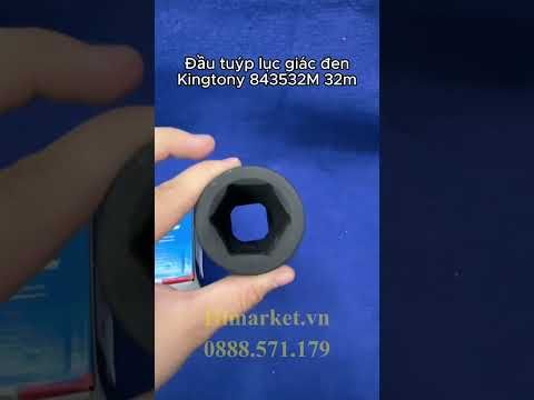 Đầu Tuýp Lục Giác Đen 1" Kingtony 843532M 32mm – Đầu Khẩu Chịu Lực Cho Gara Và Công Nghiệp