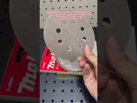 Giấy chà nhám 8 lỗ 125mm Makita D-65903 10 cái