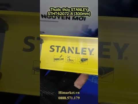 Thước Thủy Stanley 300mm STHT42072-8 – Thước Cân Bằng Nhôm Chính Hãng Cho Xây Dựng Và Cơ Khí