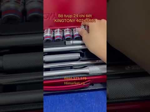 1/2" Bộ tuýp đen 6 góc 8-36mm 25 chi tiết Kingtony 9-4435MP