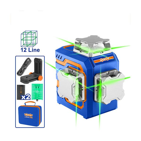 Máy cân mực laser 3D 12 tia xanh Wadfow WLE2M12 chính hãng, độ chính xác cao