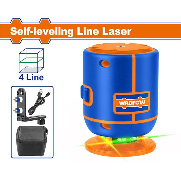 Máy cân mực laser 4 tia xanh Wadfow WLE1M04 chính hãng, độ chuẩn cao