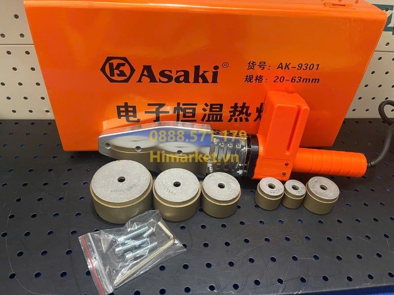 may-han-ong-nhua-chiu-nhiet-pp-r-asaki-ak-9301