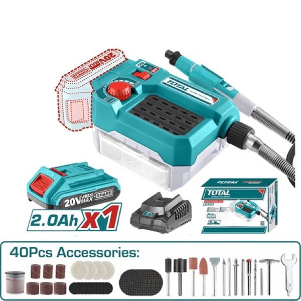 Máy Mài Khuôn Dùng Pin 20V Total TMGLI20011
