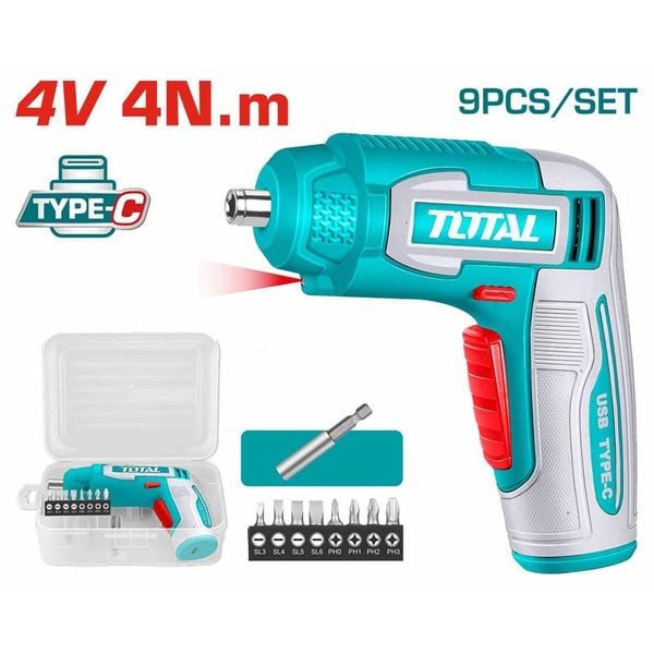 Tem máy Total TSDLI0458 và logo thương hiệu Total