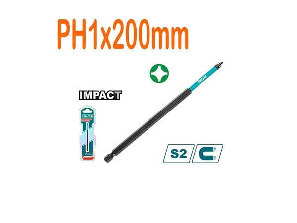 Mũi Bắt Vít PH1x200mm Total TACIM71PH1200