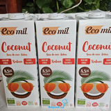  Sữa dừa không đường hữu cơ Ecomil 1L 