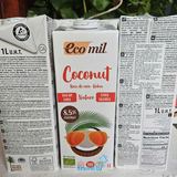  Sữa dừa không đường hữu cơ Ecomil 1L 