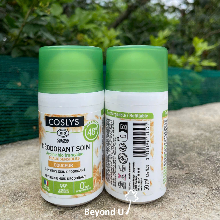  Lăn khử mùi hữu cơ cho da nhạy cảm Coslys 50ml 