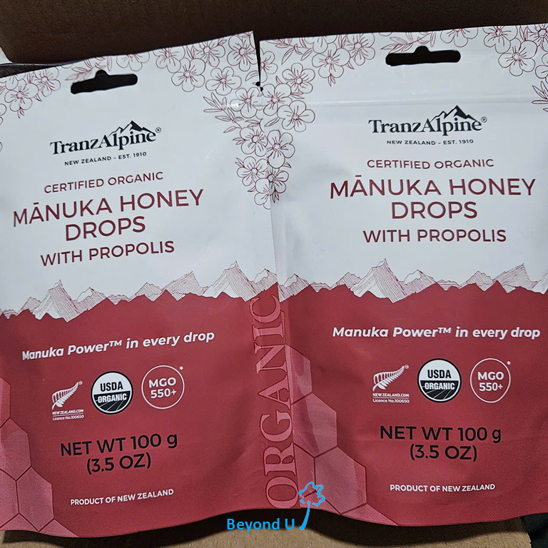  Kẹo mật ong hữu cơ Manuka MGO 550+ 32G và 100G TranzAlpine 