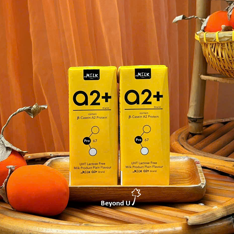  Sữa bò A2+ không lactose mMILK 180ml (lốc 2 hộp) 