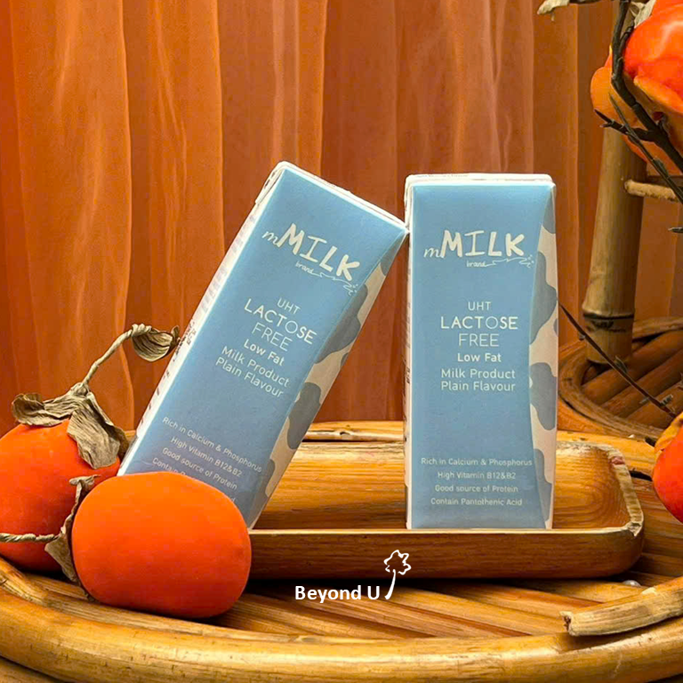  Sữa bò ít béo không lactose mMILK 180ml (lốc 2 hộp) 