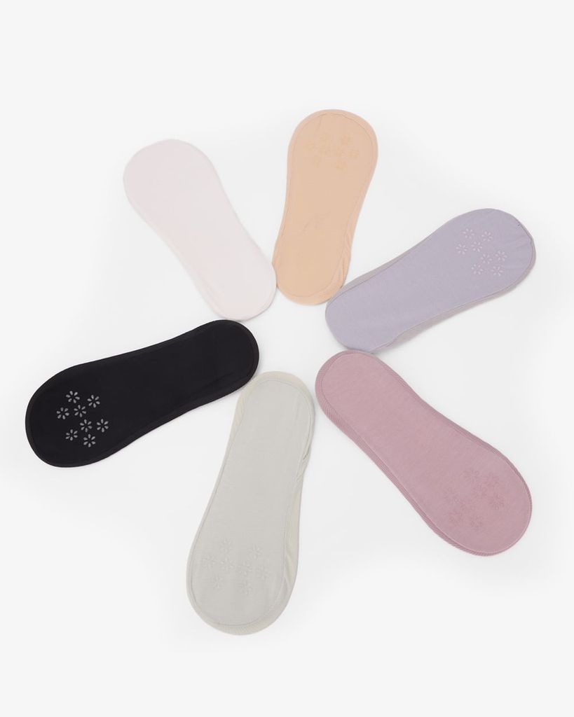 08003HD02 - Vớ Nửa Bàn Chân Viền Silicon (Vải Gân)