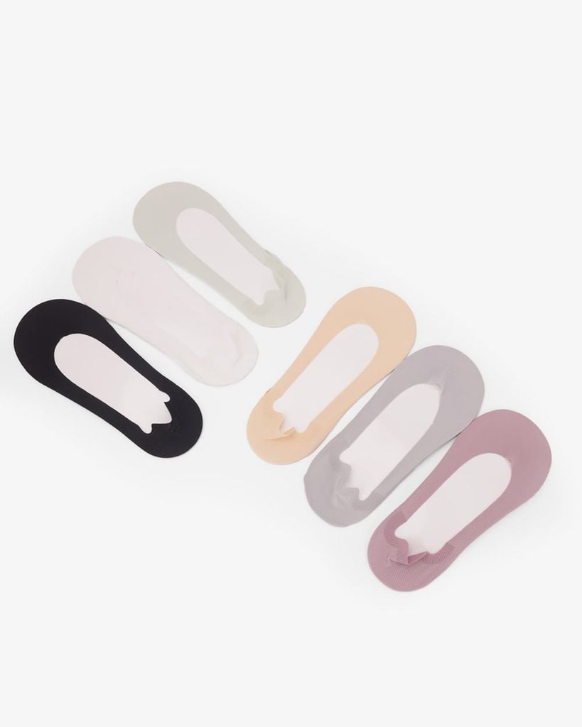 08003HD02 - Vớ Nửa Bàn Chân Viền Silicon (Vải Gân)