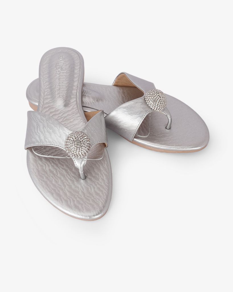 Dép Xẹp Hạnh Dung Quai Kẹp Khóa Tròn HD02247AB