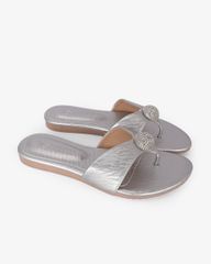 Dép Xẹp Hạnh Dung Quai Kẹp Khóa Tròn HD02247AB